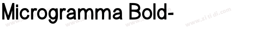 Microgramma Bold字体转换